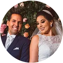 Karine e Breno, noivos.