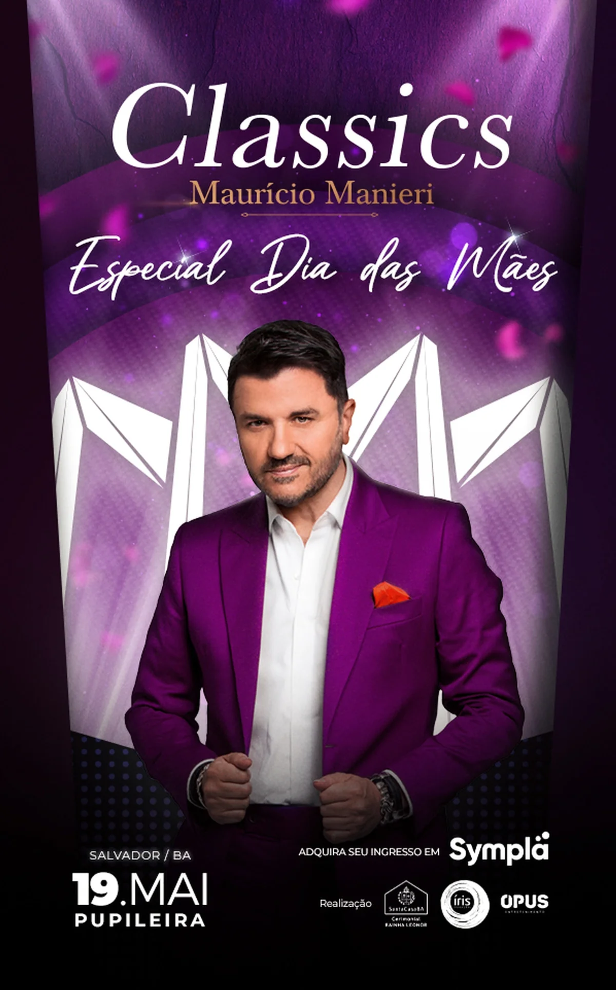 Maurício Manieri anuncia show especial do Dia das Mães em Salvador