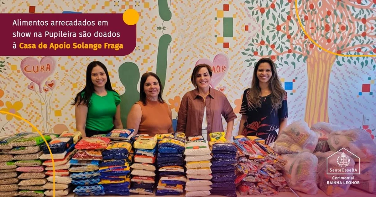 Alimentos arrecadados em show na Pupileira são doados à Casa de Apoio Solange Fraga