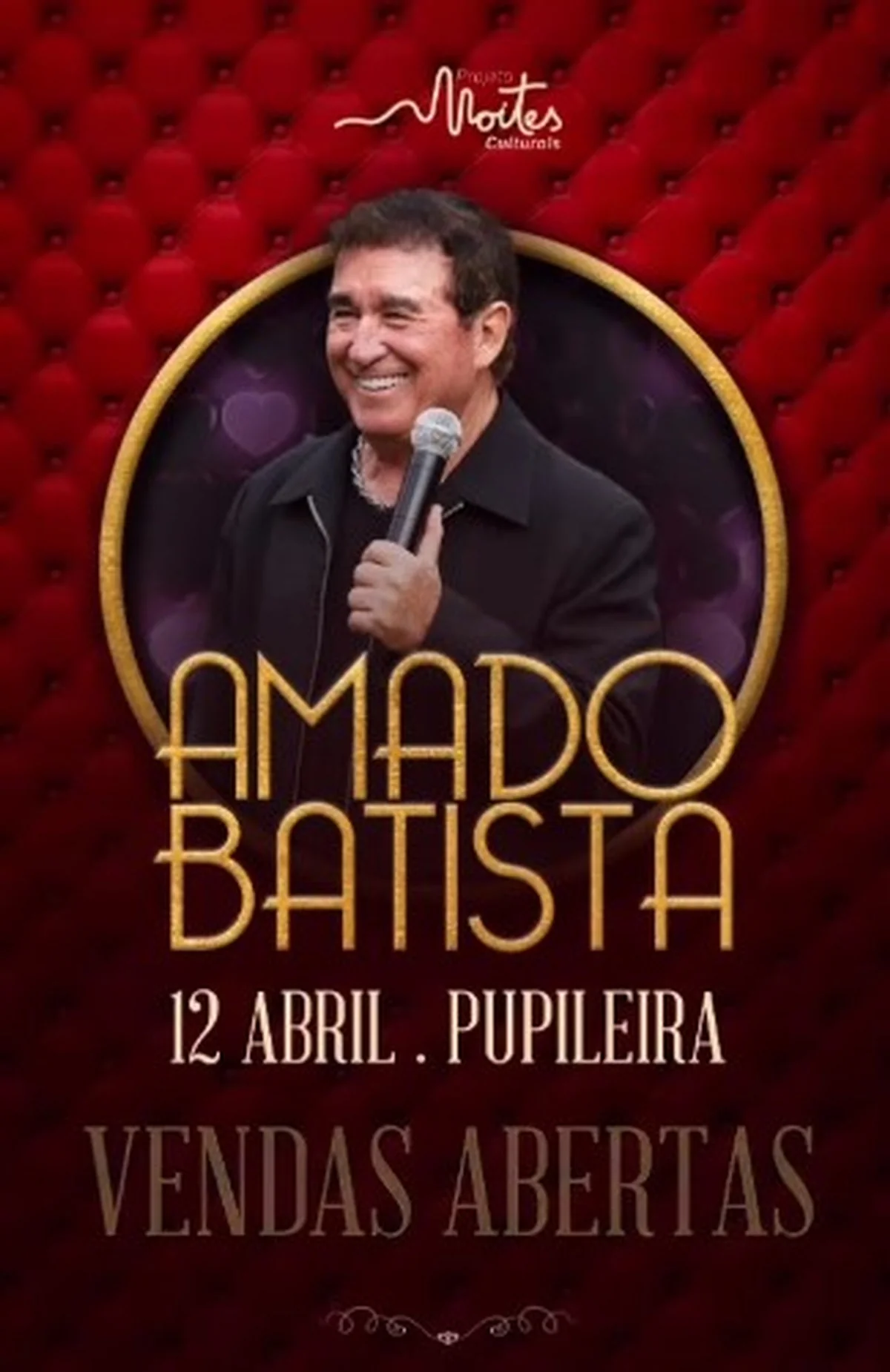 Cantor Amado Batista faz show inédito em Salvador, na Pupileira