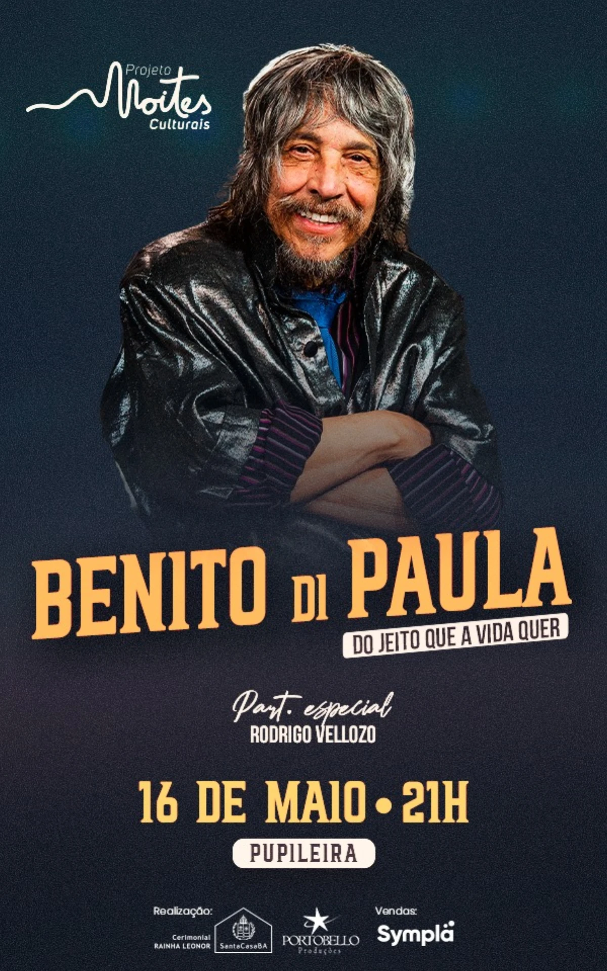 Benito Di Paula apresenta show “Do Jeito que a Vida Quer” na Pupileira